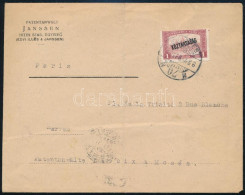 1920 Levél Párizsba Parlament/Köztársaság 1K Bérmentesítéssel / Cover To Paris - Sonstige & Ohne Zuordnung