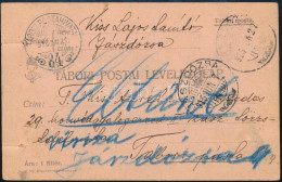 1915 Tábori Posta Levelezőlap, "Eltűnt" Felirattal Visszaküldve / Field Postcard, Returned "TP 84" - Otros & Sin Clasificación