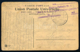 1916 Tábori Posta Képeslap Jeruzsálemből Mezőtúrra, Kétnyelvű Török-német Bélyegzéssel / Field Postcard From Jerusalem T - Other & Unclassified
