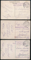 1918 3 Db Tábori Posta Képeslap Hadifogoly Munkásszázadtól / 3 Field Postcards "Kriegsgefangenen Arbeiterabteilung Nr. 2 - Altri & Non Classificati