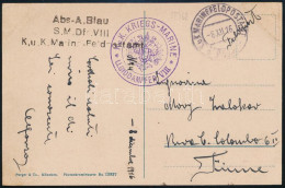 1916 Tábori Posta Képeslap / Field Postcard "K.u.K. KRIEGS-MARINE / LLOYDDAMPFER VIII" - Other & Unclassified