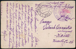 1916 Tábori Posta Képeslap / Field Postcard "TELEGRAPHENBUREAU DER K.U.K. KRIEGSMARINE IN POLA" - Other & Unclassified