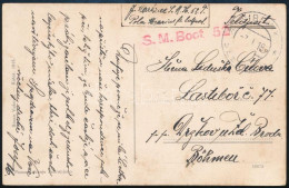 1918 Tábori Posta Képeslap / Field Postcard "S.M. Boot 52." + "SIBENIK" - Sonstige & Ohne Zuordnung