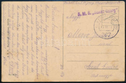 1918 Tábori Posta Képeslap / Field Postcard "S.M.S. Sankt Georg" - Sonstige & Ohne Zuordnung
