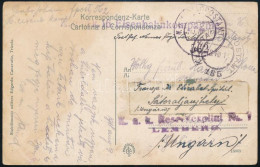 1918 Tábori Posta Képeslap, Továbbküldve / Field Postcard, Redirected "K. Und K. 16. Eisenbahnkompagnie" + "FP 562" + "K - Sonstige & Ohne Zuordnung