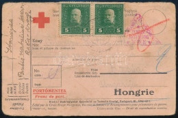 1918 Hadifogoly Levelezőlap K.u.k. Feldpost 5h Párral Bérmentesítve Kassára / POW Postcard With 5h Pair - Altri & Non Classificati