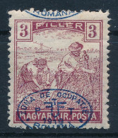 * Debrecen I. 1919 Arató 3f Eltolódott Felülnyomással / Mi 15 With Shifted Overprint. Signed: Bodor (rövid Fogak / Short - Autres & Non Classés