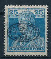 ** Debrecen I. 1919 Károly 25f Fekete Felülnyomással / Mi 40b With Black Overprint. Signed: Bodor (betapadás / Gum Distu - Otros & Sin Clasificación