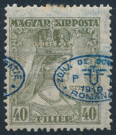 * Debrecen I 1919 Zita 40f Eltolódott Felülnyomással / Mi 41 With Shifted Overprint. Signed: Bodor - Sonstige & Ohne Zuordnung