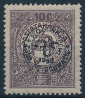 ** Debrecen II. 1920 Postatakarék 10f Próbanyomat / Proof. Certificate: Bodor - Autres & Non Classés