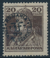 (*) Debrecen II. 1920 Károly 20f Próbanyomat / Proof. Certificate: Bodor - Other & Unclassified