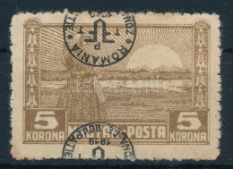 * Debrecen II. 1920 5K Elcsúszott, Fordított Felülnyomással / Inverted Overprint. Signed: Bodor - Altri & Non Classificati