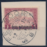 Nyugat-Magyarország III. 1921 Parlament 1K Fordított Felülnyomással. Signed: Bodor - Other & Unclassified