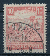 O Fiume 1918 Fehérszámú Arató 10f HP II. Signed: Bodor - Andere & Zonder Classificatie