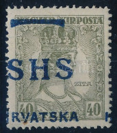 ** SHS 1918 Zita 40f Eltérő Arató Típusú Felülnyomással / Mi 87 Overprint Variety. Signed: Bodor. Certificate: Zrinjscak - Other & Unclassified