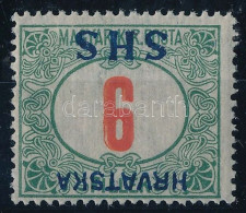 ** SHS 1918 Portó 6f Fordított Felülnyomással / Mi P II. With Inverted Overprint. Signed: Bodor. Certificate: Zrinjscak - Autres & Non Classés