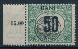 ** Kolozsvár 1919 Portó 50f Elcsúszott Felülnyomással, A BANI Szó Felülre Került / Shifted Overprint. Signed: Bodor - Otros & Sin Clasificación