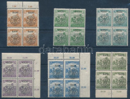 ** Kolozsvár 1919 6 Db 4-es Tömb / 6 Block Of 4. Signed: Bodor - Sonstige & Ohne Zuordnung