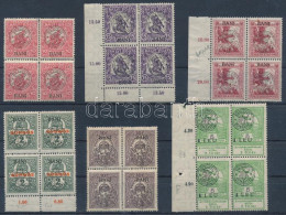 ** Kolozsvár 1919 6 Db 4-es Tömb / 6 Block Of 4 Signed: Bodor - Altri & Non Classificati