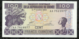 REPUBLIQUE DE GUINEE . 100 FRANCS GUINEENS . 1985 . - Guinée