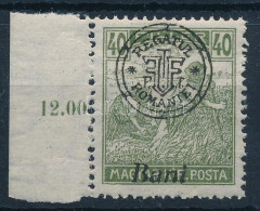 ** Nagyvárad 1919 Arató 40f Elcsúszott Felülnyomással, A Bani Szó Lentre Került. / Mi 36 II. Shifted Overprint. Signed:  - Sonstige & Ohne Zuordnung