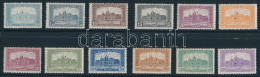 ** 1921/1923 Parlament Sor Hármas Lyukasztással / Mi 355-366 Set With 3 Hole Punching (2,50K Betapadás / Gum Disturbance - Andere & Zonder Classificatie