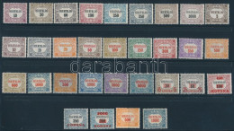 ** 1921/1924 Hivatalos Sor / Mi 1-31 Official Complete Set (Pirosszámú 50K Halvány Rozsda Pötty / Mi 11 Light Stain Spot - Andere & Zonder Classificatie