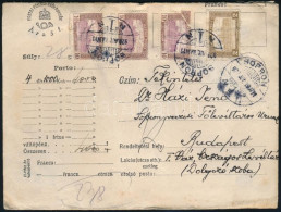 1922 Értéklevél 32K Bérmentesítéssel (1 Bélyeg Sérült) / Insured Cover With 32K Franking (1 Stamp Damaged) - Altri & Non Classificati