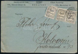 1922 Levél Budapestről Kolozsvárra, 3 X 60Bani Portóval / Cover From Hungary To Cluj With 3 X 60Bani Postage Due - Altri & Non Classificati