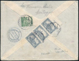 1922 Ajánlott Levél 11,5K Bérmentesítéssel Ausztriába "MEZŐHEGYES" / Registered Cover To Austria - Altri & Non Classificati
