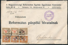 1924 Levél 6 Db Hivatalos Bélyeggel / Cover With Official Stamps "BUDAPEST" - Balatonkenese - Sonstige & Ohne Zuordnung