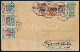 1925 Képeslap Ausztriából Továbbítva Budapestre 6000K Portóval / Postcard From Austria To Hungary With 6000K Postage Due - Other & Unclassified