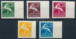 ** 1933 Cserkész ívszéli Vágott Sor (40.000+) / Mi 511-515 Imperforate Margin Set - Autres & Non Classés