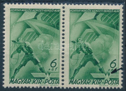 ** 1940 Repülő Alap 6f Pár Lemezhibával / Mi 623 Pair With Plate Varitey - Autres & Non Classés