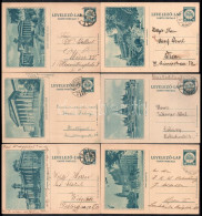 1931 Képes Levelezőlapok Külföldi Forgalom Számára, A Teljes 16f Díjjegyes Sorozat, Futott / Complete Set Of 16f PS-card - Sonstige & Ohne Zuordnung