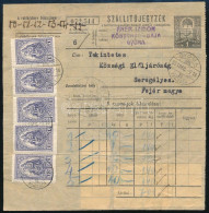 1931 Szállítójegyzék 6 Csomaghoz 8,40P Bérmentesítéssel / Parcel List With 8,40P Franking "GYOMA" - Andere & Zonder Classificatie