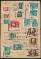 1940-1955 Meghatalmazás 16 Db Bélyeggel / Authorisation Form With 16 Stamps - Autres & Non Classés