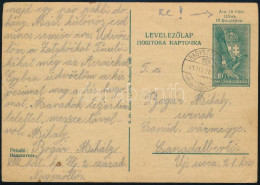 1941 Kétnyelvű 10f Díjjegyes Levelezőlap Kétnyelvű "NAGYSZÖLLŐS" Bélyegzéssel / Bilingual 10f PS-card With Bilingual "NA - Other & Unclassified