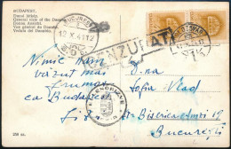 1941 Cenzúrázott Képeslap Bukarestbe / Censored Postcard To Bucharest "KOLOZSVÁR" - Sonstige & Ohne Zuordnung