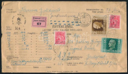 1942 Értéklevél 27,40P Bérmentesítéssel / Insured Cover With 27,40P Franking "ELEK" - Budapest - Andere & Zonder Classificatie