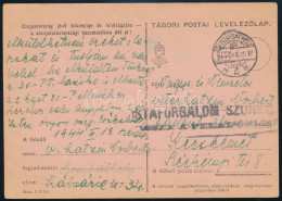1944 Levelezőlap / Postcard, Returned "POSTAFORGALOM SZÜNETEL" - Other & Unclassified