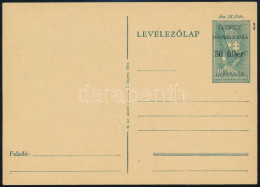 Székelyudvarhely 1944 Felülnyomott Díjjegyes Levelezőlap, Használatlan / Unused Overprinted PS-card. Signed: Bodor - Autres & Non Classés