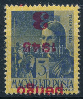 ** 1945 Kisegítő Bélyegek 3P/3f Fordított Felülnyomással (30.000) / Mi 805 With Inverted Overprint - Other & Unclassified