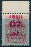 ** 1945 Kisegítő Portó 20f/8f Fordított Felülnyomással és Elcsúszott Alapnyomattal / Mi P 167 Shifted Burelage And Inver - Otros & Sin Clasificación