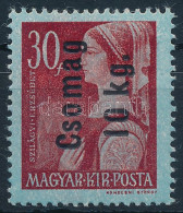 ** 1946 Betűs Csomag 10kg/30f Fordított Felülnyomással / Mi 877 With Inverted Overprint - Altri & Non Classificati