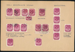 O 1946 Forint-filléres Portó 20f Kis Tétel Lapon érdekességekkel - Otros & Sin Clasificación