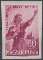 ** 1949 Nőnap (I.) Vágott (10.000) / Mi 1036 Imperforate - Sonstige & Ohne Zuordnung