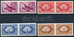 ** 1949 Nőnap és UPU Vágott Párok (25.000) / Mi 1036, 1056-1058 Imperforata Pairs - Otros & Sin Clasificación