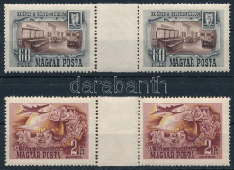 ** 1950 Bélyegmúzeum Sor ívközéprészes Párokban / Mi 1086-1087 Gutter Pairs - Andere & Zonder Classificatie