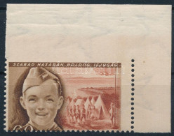 ** 1950 Gyermek I. 60f ívsarki Bélyeg Látványosan Elfogazva, Felül Fogazatlan / Mi 1104 With Shifted Perforation - Altri & Non Classificati